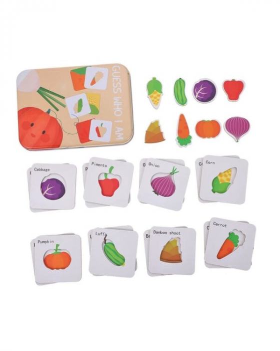 Puzzle din carton in cutie din metal, legume, 24 piese, + 3 ani [1]