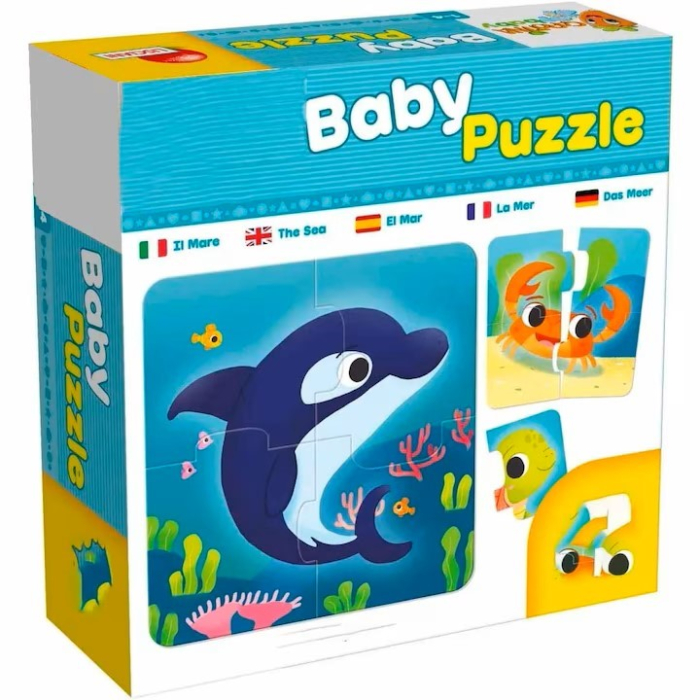 Set 8 puzzle piese mari Baby Puzzle- Animale Marine [1]