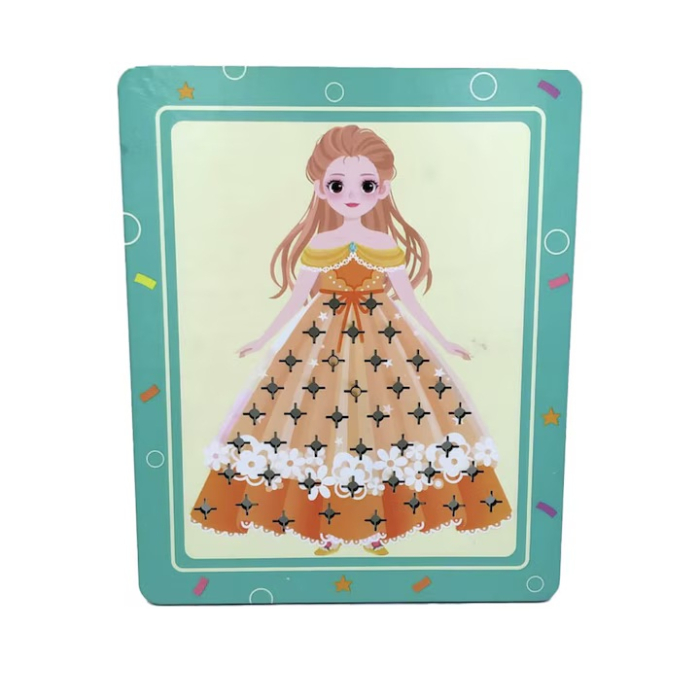 Set creativ pentru copii, Creeaza propria printesa din material textil, 3 ani+ [6]