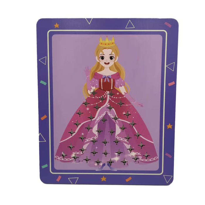 Set creativ pentru copii, Creeaza propria printesa din material textil, 3 ani+ [5]