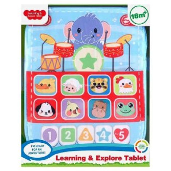Tableta interactiva pentru bebelusi cu sunete și pianina muzicala, 18 luni+ [2]