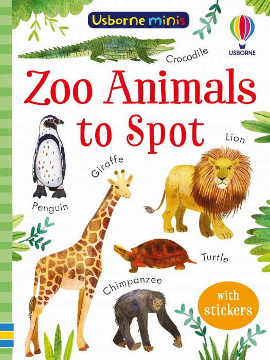 Zoo Animals to Spot- carte cu stickere [1]