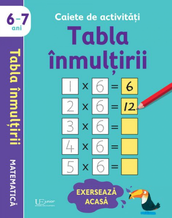 CĂRȚI CU ACTIVITĂȚI - Caiete de activitati. Tabla inmultirii 6-7 ani (Usborne)