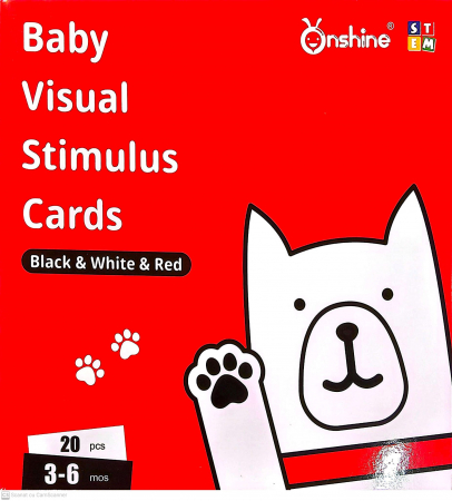Jucării 0-2 ani - Carduri stimulare vizuala bebe, 3-6 LUNI