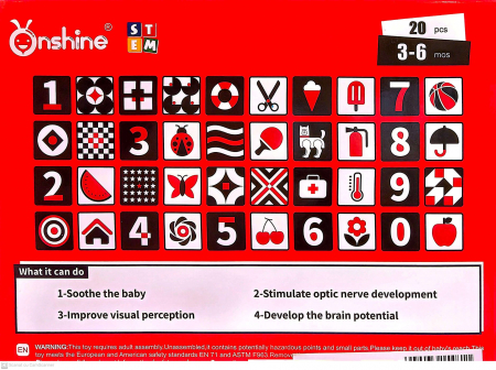 Carduri stimulare vizuala bebe, 3-6 LUNI [3]
