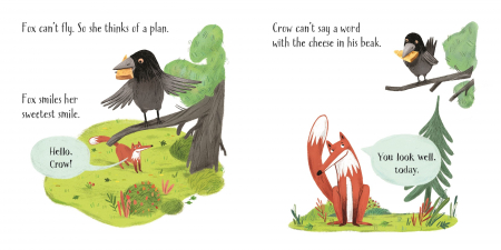 Carte cu pagini cartonate The Fox and the Crow [2]