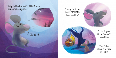 Carte cu pagini cartonate The Lion and the Mouse [3]