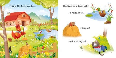 Carte cu pagini cartonate The Little Red Hen [3]