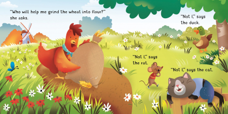 Carte cu pagini cartonate The Little Red Hen [2]
