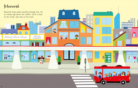 Carte cu stickere – First Sticker Book Trains [3]