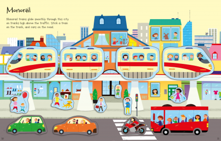 Carte cu stickere – First Sticker Book Trains [2]