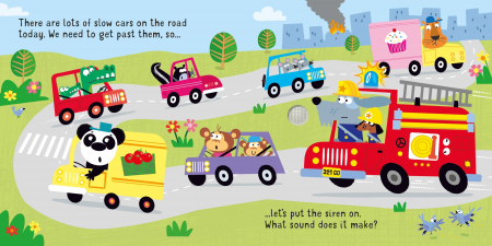 Carte cu sunete- Let's go on a Fire Engine [2]