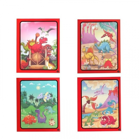 Carte de colorat cu apa Magic Book, Reutilizabila, Dinozauri [2]