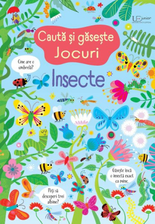 Vârsta 6-7 ani - Cauta si gaseste. Insecte (Usborne)
