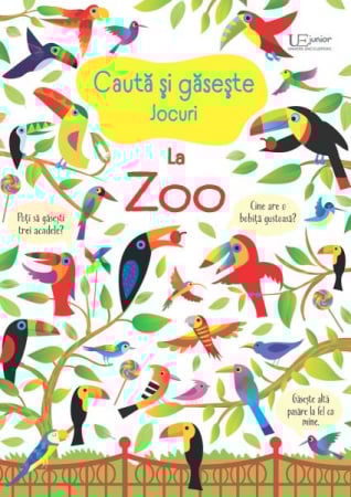 CĂRȚI CU ACTIVITĂȚI - Cauta si gaseste. La Zoo (Usborne)