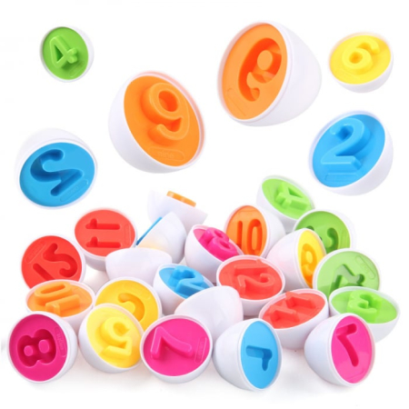 Joc de asociere si sortare, cifre- Oua Educationale [2]