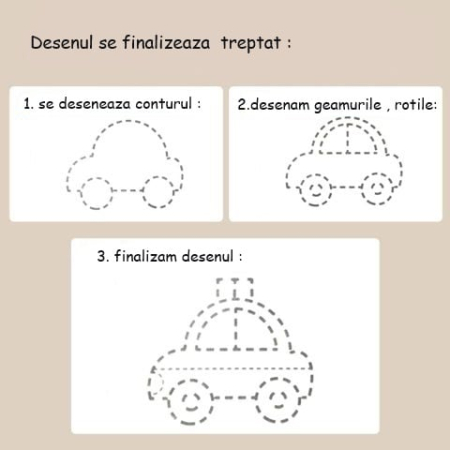 Joc de desen Montessori, 60 de modele reutilizabile, 3 ani [4]