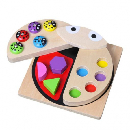Joc de indemanare 2 in 1 Gargarita, Montessori – Pescuit si sortator, 2 ani+, multicolor [2]