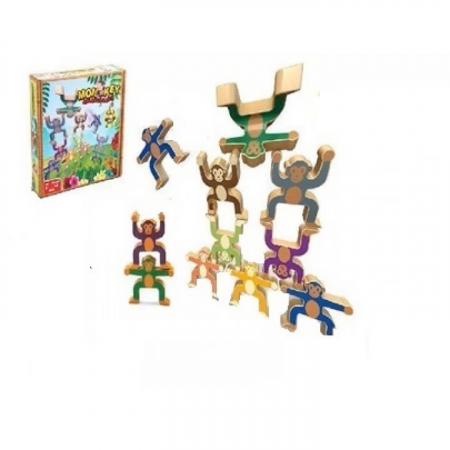 Joc de indemanare din lemn ,,Monkey balance", 16 piese, 5 ani+ [1]