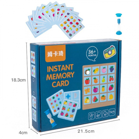 Joc de memorie din lemn Instant Memory Card, 30 piese [2]