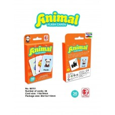 Jucării educative - Joc educativ carduri cognitive 36 imagini- Animale, 2 ani+