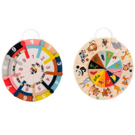 Joc educativ  tip Montessori 2 in 1 – Tabla inmultirii si Hrana animalelor [1]