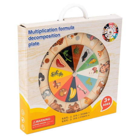 Joc educativ  tip Montessori 2 in 1 – Tabla inmultirii si Hrana animalelor [5]