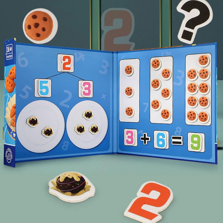 Joc Magnetic Educativ Aritmetica Distractiva, tip carte cu stickere, 3 ani+ [1]
