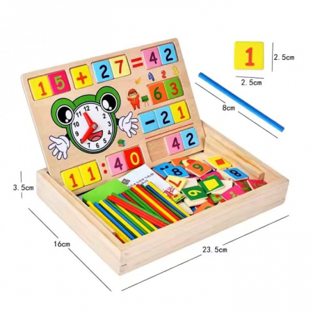 Jucarie educativa din lemn Tablita multifunctionala Learning Box [3]