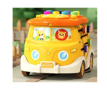 Jucarie interactiva de sortare si coordonare, Autobuz cu 6 activitati [3]