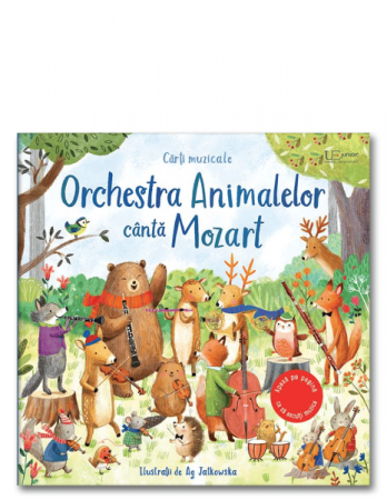 Vârsta 0-2 ani - Orchestra Animalelor canta Mozart (Usborne)