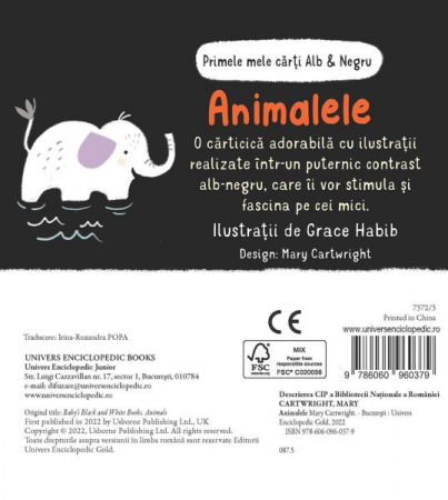 Primele mele carti Alb&Negru - Animalele (Usborne) [5]