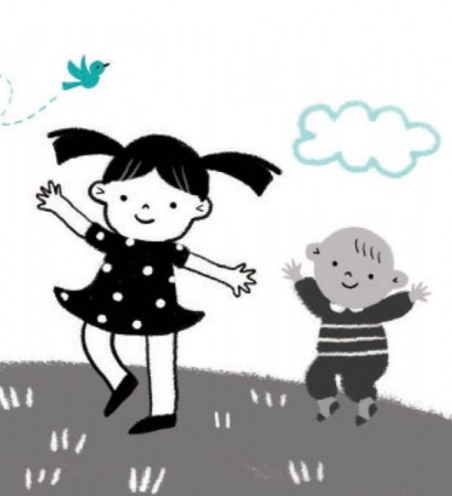 Primele mele carti Alb&Negru - Buna! (Usborne) [4]