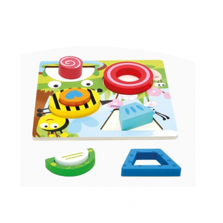 Puzzle 3D cu insecte, 9 piese, 3 ani+ [1]