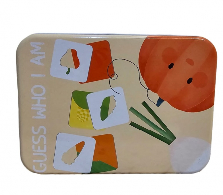 Puzzle din carton in cutie din metal, legume, 24 piese, + 3 ani [4]