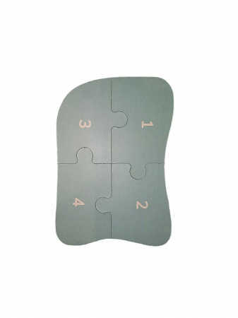 Puzzle din lemn pentru incepatori in cutie din metal, 5 planse puzzle, 31 piese, Masini, + 3 ani [3]