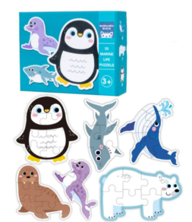 Set puzzle cu 6 animale marine [1]
