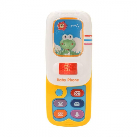 Jucării 0-2 ani - Telefon de jucarie interactiv cu butoane, sunete, lumini, 12 luni+