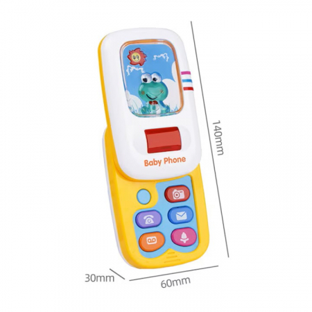 Telefon de jucarie interactiv cu butoane, sunete, lumini, 12 luni+ [2]