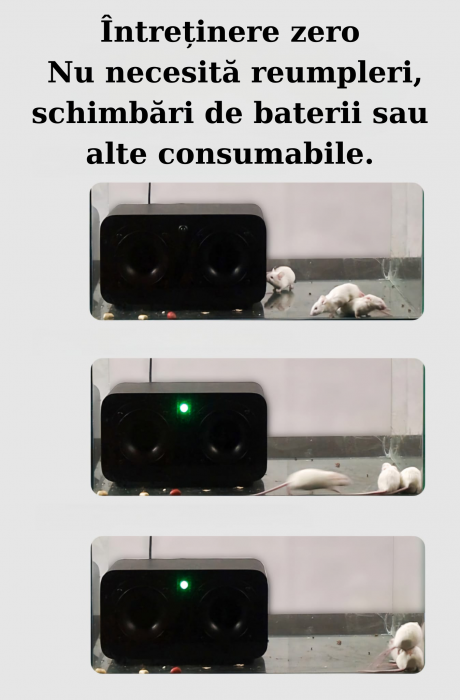 Aparat cu Ultrasunete anti rozatoare, anti sobolani, anti insecte, perfect pentru suprafețe mari, Dispozitiv Electronic cu Frecventa Variabila, Eficient pentru Casa, Bucatarie, Magazin, Subdoluri [7]