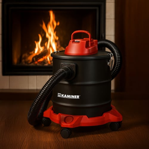 Aspirator de cenusa pentru soba, semineu, centrala, gratar, aspirare puternica si curatenie fara efort cu funcția de suflare 20l, 1600W , filtru HEPA lavabil, Manusi si Geanta Textila de Lemne [3]