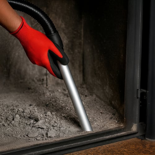 Aspirator de cenusa pentru soba, semineu, centrala, gratar, aspirare puternica si curatenie fara efort cu funcția de suflare 20l, 1600W , filtru HEPA lavabil, Manusi si Geanta Textila de Lemne [4]