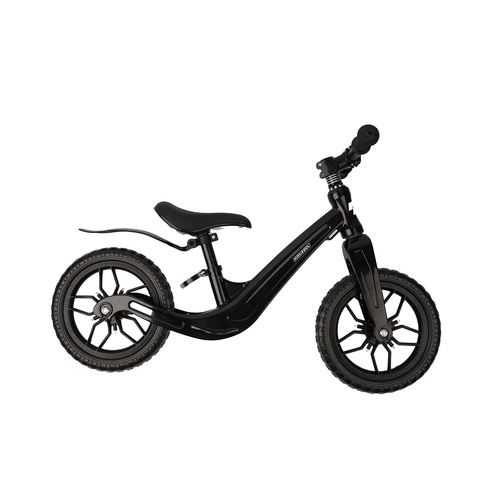 Bicicletă Fără Pedale pentru Copii 2+ – Roți 12", Cadru din Magneziu, Greutate redusă, Curea de Umăr, Ușor de transportat, Negru [9]