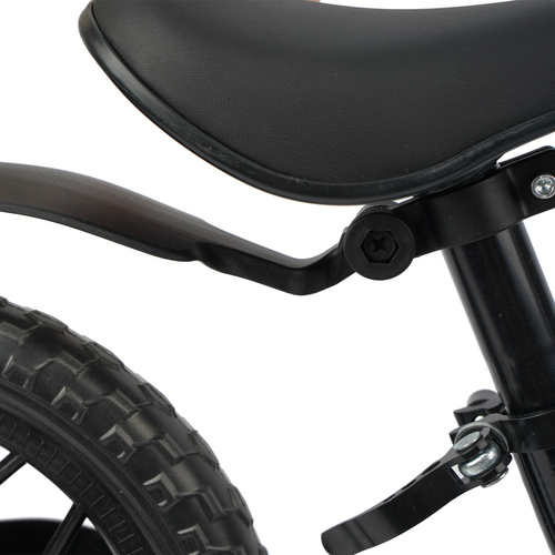 Bicicletă Fără Pedale pentru Copii 2+ – Roți 12", Cadru din Magneziu, Greutate redusă, Curea de Umăr, Ușor de transportat, Negru [3]