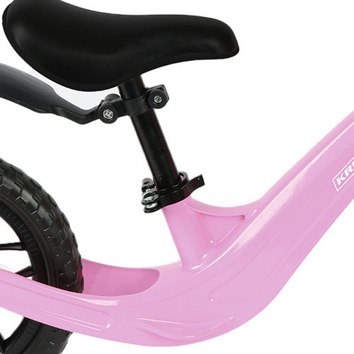 Bicicletă Fără Pedale pentru Copii 2+ – Roți 12", Cadru din Magneziu, Greutate redusă, Curea de Umăr, Ușor de transportat, Roz [2]