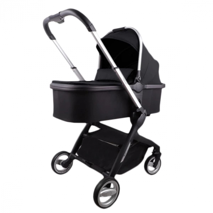 Carucior 2 in 1 pentru Bebelusi, Shom, Landou Reversibil pentru Copii, Inclinare Sezut in 4 Pozitii, Pliabil, Centura 5 Puncte, 0 - 36 luni, negru [6]
