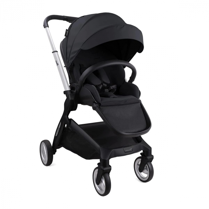 Carucior 2 in 1 pentru Bebelusi, Shom, Landou Reversibil pentru Copii, Inclinare Sezut in 4 Pozitii, Pliabil, Centura 5 Puncte, 0 - 36 luni, negru [4]