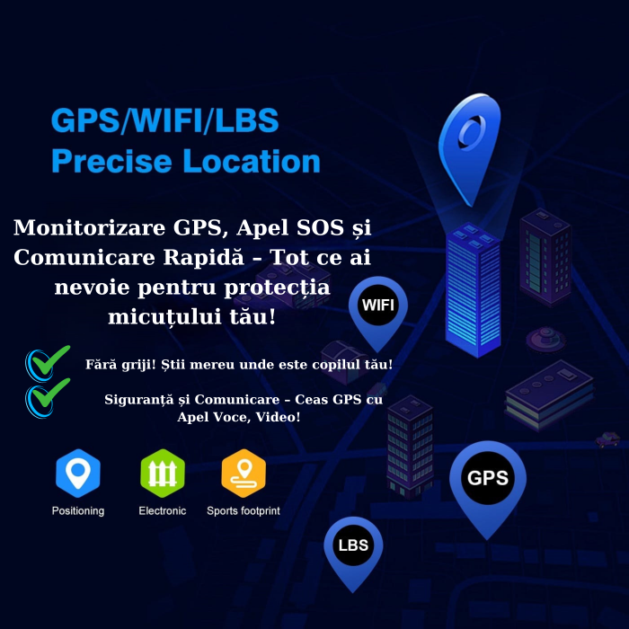 Ceas smartwatch pentru copii, slot cartela SIM, 4G, cu GPS, buton SOS, apelare video, localizare precisa GPS, ecran mare 1.83", monitorizare spion, compatibil IOS, Android, +  curea textila, roz [2]