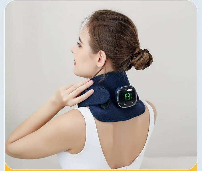 Centura de Masaj si Incalzire pentru Spate, Suport Lombar, pentru Ameliorarea Durerilor Lombare si Abdominale, Relaxare Musculara, 3 viteze de masaj,  marimea L [5]