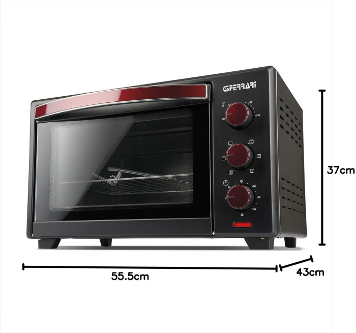 Cuptor electric cu ventilator, temperatura reglabila, compact, G3Ferrari G10132 Il Moro 28 Plus, 28 litri, 1600 W [7]